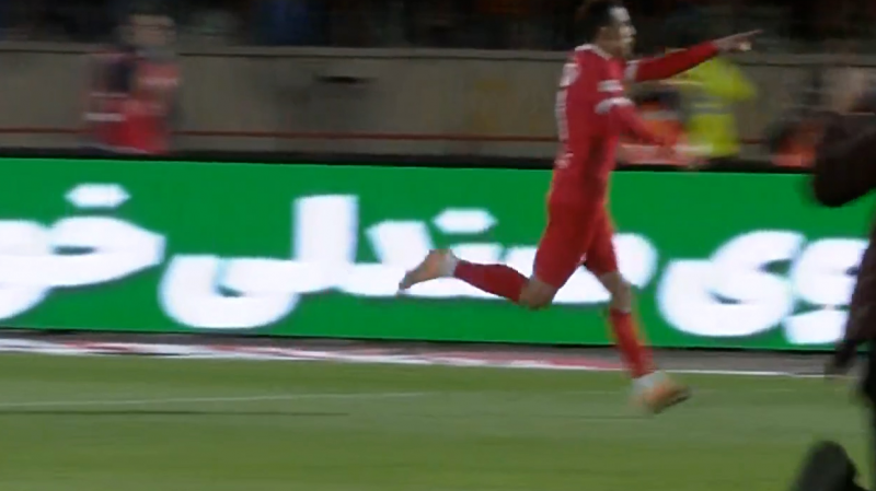  گل مردود فرشاد احمدزاده به شمس آذر 