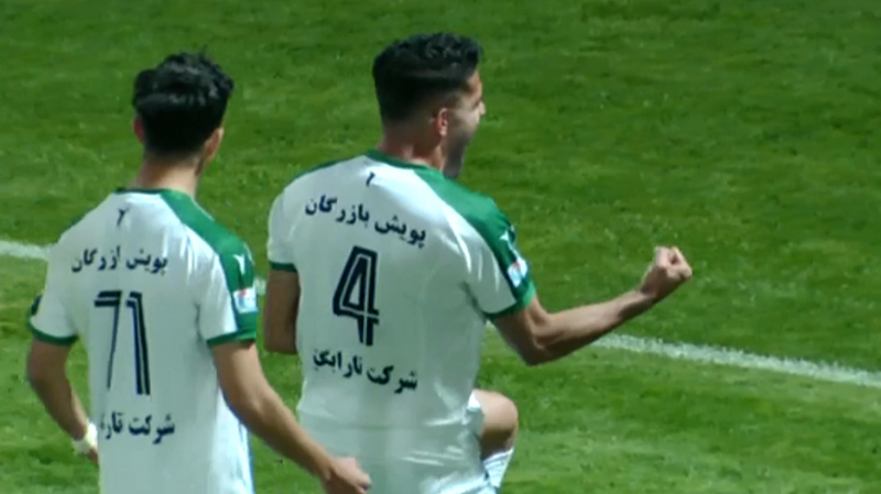 گل اول ذوب آهن به خیبر توسط آرش قادری