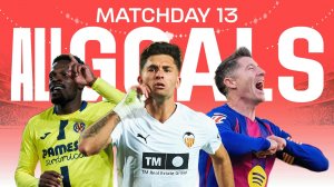 تمام گل های هفته 13 لالیگا اسپانیا