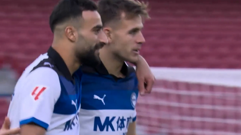 گل اول آلاوس به بارسلونا (ایبانز)