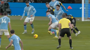 گل سوم منچسترسیتی به لیدز توسط فودن