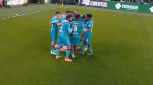 گل اول کالیاری به یوونتوس توسط اسپوزیتو