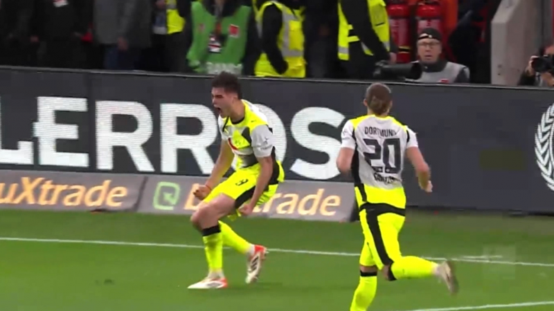 گل اول دورتموند به بایرلورکوزن توسط آنسلمینو