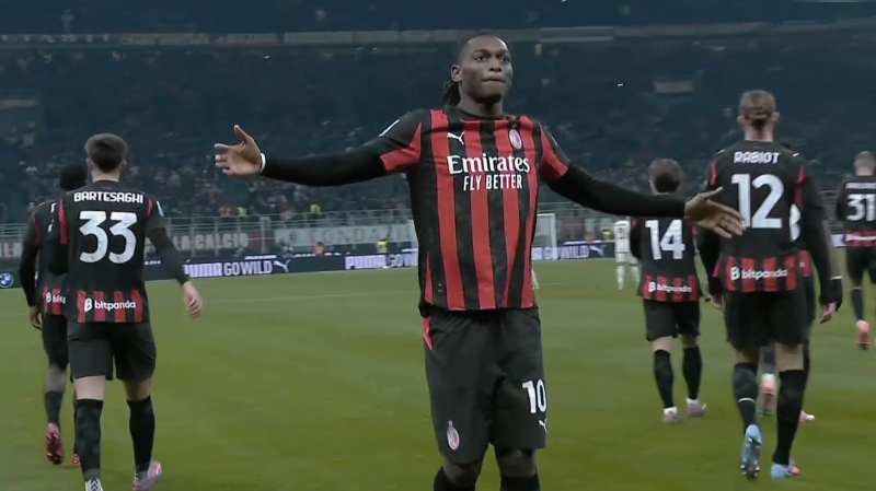 گل اول آث میلان به لاتزیو (رافائل لیائو)