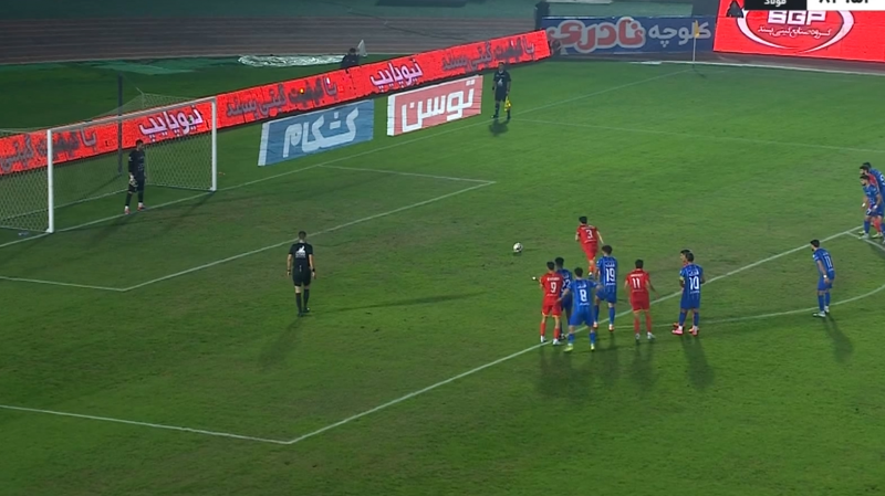 مهار پنالتی ساسان انصاری توسط آدان