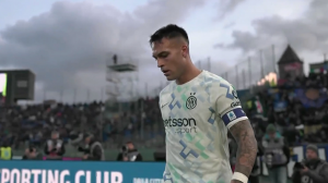 گل اول اینتر به پیزا توسط لائوتارو مارتینز