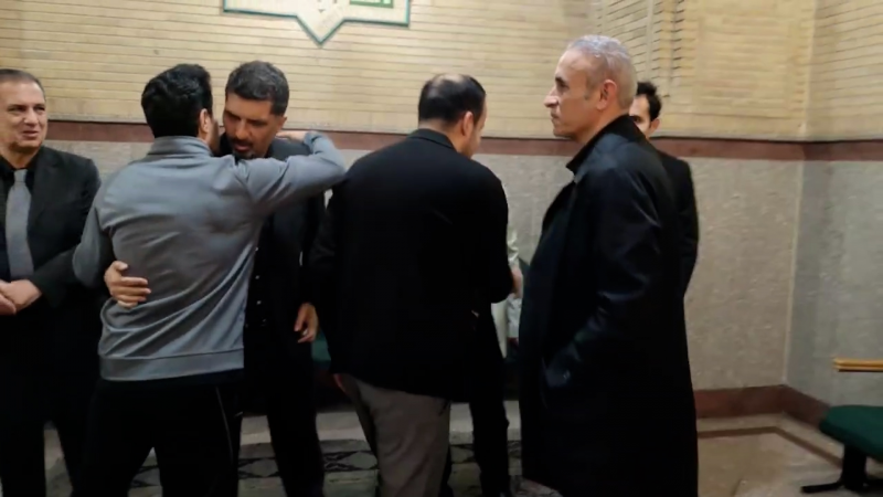  مراسم ترحیم پدر سید مجتبی حسینی سرمربی آلومینیوم