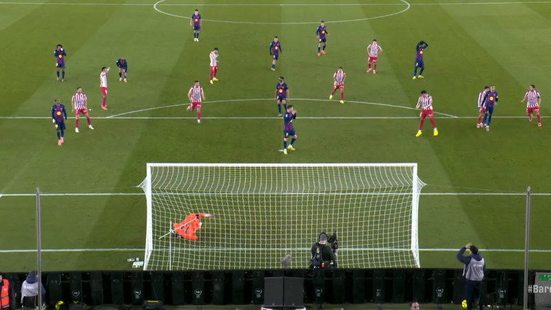 پنالتی از دست رفته لواندوفسکی مقابل اتلتیکومادرید