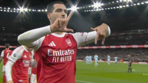 گل اول آرسنال به برنتفورد توسط مرینو