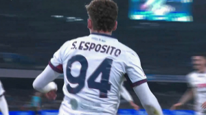 گل اول کالیاری به ناپولی توسط اسپوزیتو