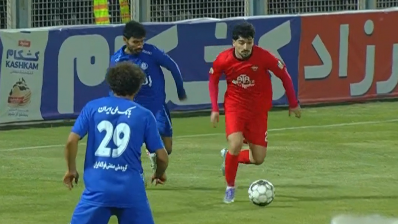 حرکت زیبای انفرادی هاشم نژاد مقابل استقلال خوزستان