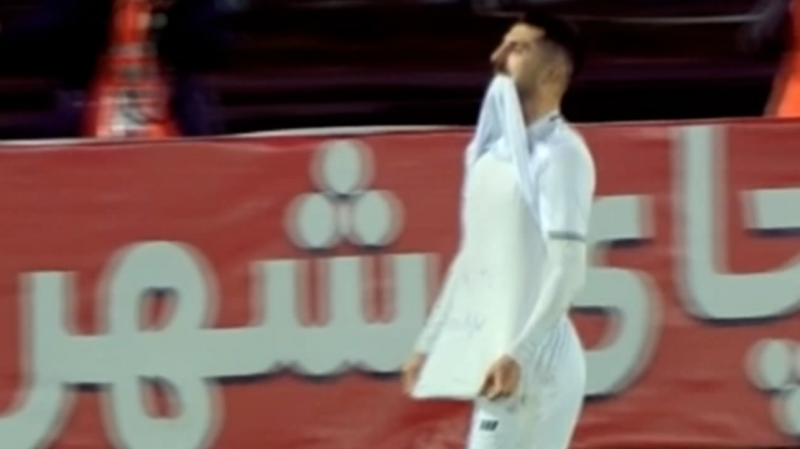 گل اول ملوان به مس رفسنجان (علی نژاد)