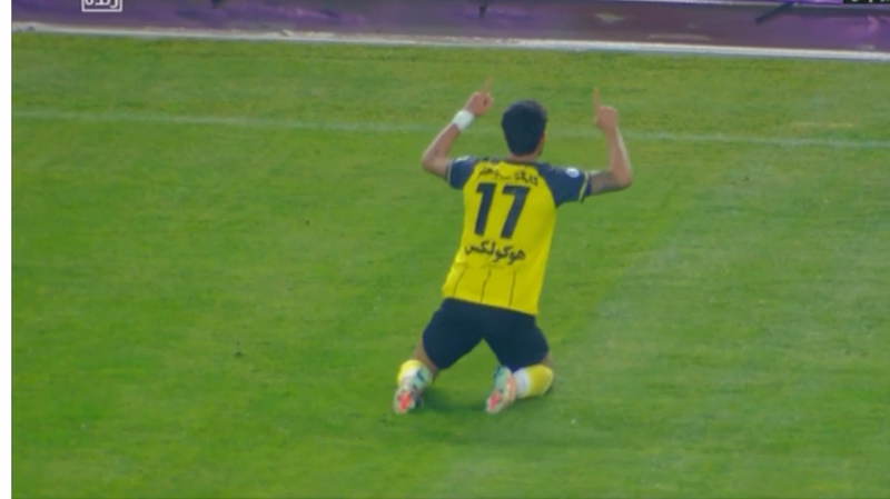 گل دوم سپاهان به فجر توسط عسگری 