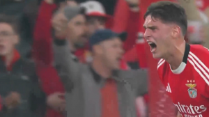 گل اول بنفیکا به اسپورتینگ (ساداکوف)