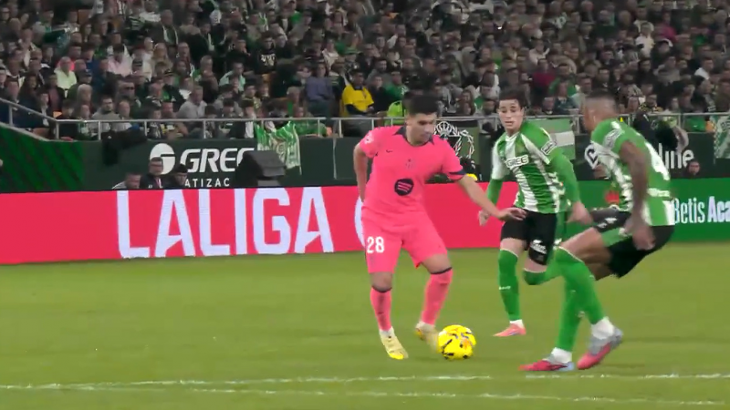 گل سوم بارسلونا به رئال بتیس (بردغجی)