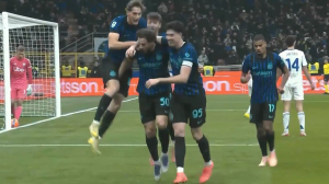 گل چهارم اینتر به کومو توسط آگوستو