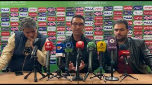 نشست خبری عنایتی پس از بازی سایپا و فرد البرز