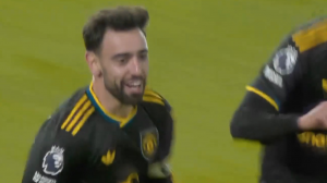 گل اول منچستریونایتد به ولورهمپتون (فرناندز)