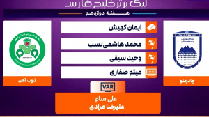 کارشناسی داوری بازی چادرملو - ذوب آهن