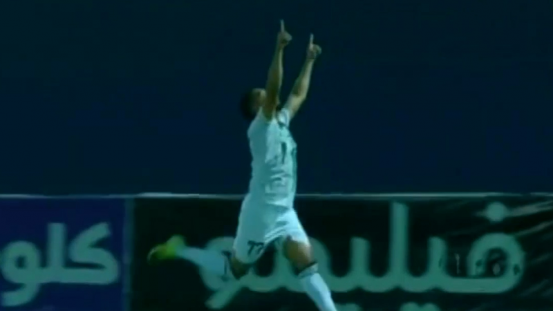 گل اول خیبر به استقلال خوزستان توسط آزادمنش 