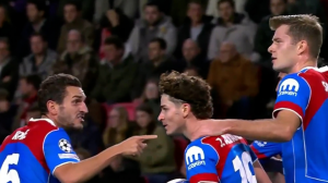 گل اول اتلتیکومادرید به آیندهوون (آلوارز)