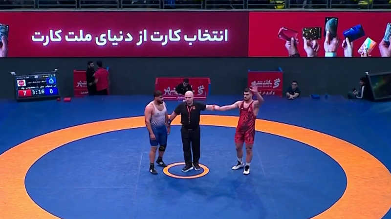 قهرمانی بانک شهر در لیگ کشتی مقابل استقلال جویبار