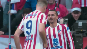 گل دوم اتلتیکومادرید به والنسیا (گریزمان)