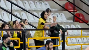 صحنه ای جالب از لیگ برتر والیبال