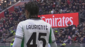 گل دوم ساسولو به میلان توسط لورینته 