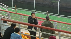 ساسان انصاری و سینا اسدبیگی از روی سکوها نظاره‌گر بازی بودند