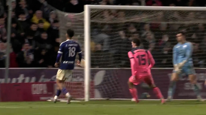 گل اول بارسلونا به گوادالاخارا (کریستنسن)