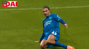 گل سوم بایرلورکوزن به لایپزیش توسط کولبریث