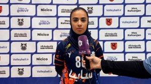 صحبتهای عوامل تیمهای والیبال بانوان مس رفسنجان  و سایپا