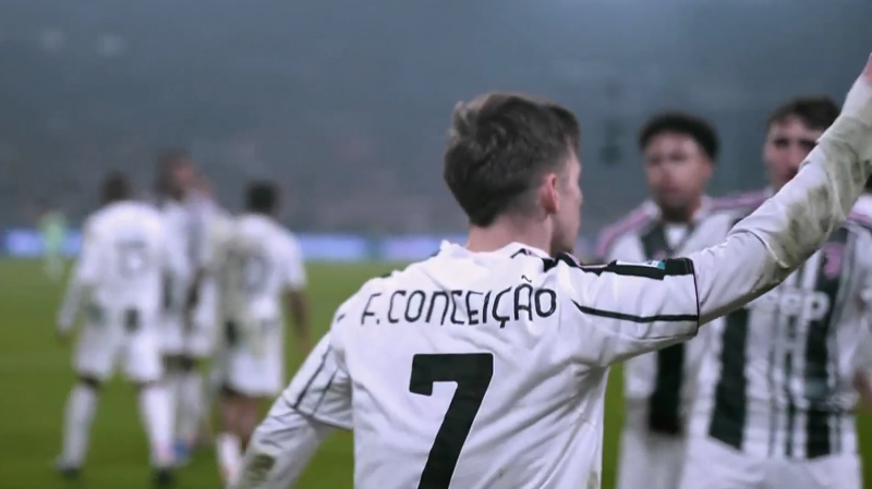 گل اول یوونتوس به آاس رم توسط کونسیسائو