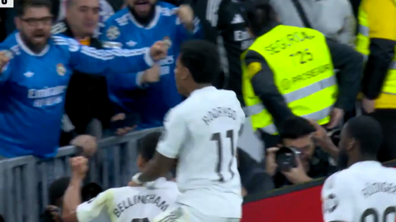 گل اول رئال مادرید به سویا توسط بلینگهام