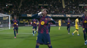 گل دوم بارسلونا به ویارئال(یامال)