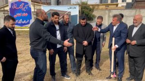 جنجال در مراسم کلنگ زنی خانه کشتی آمل