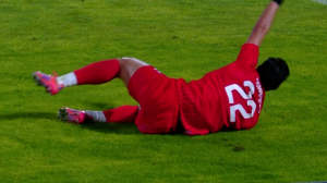 صحنه مشکوک به پنالتی روی محمد نادری