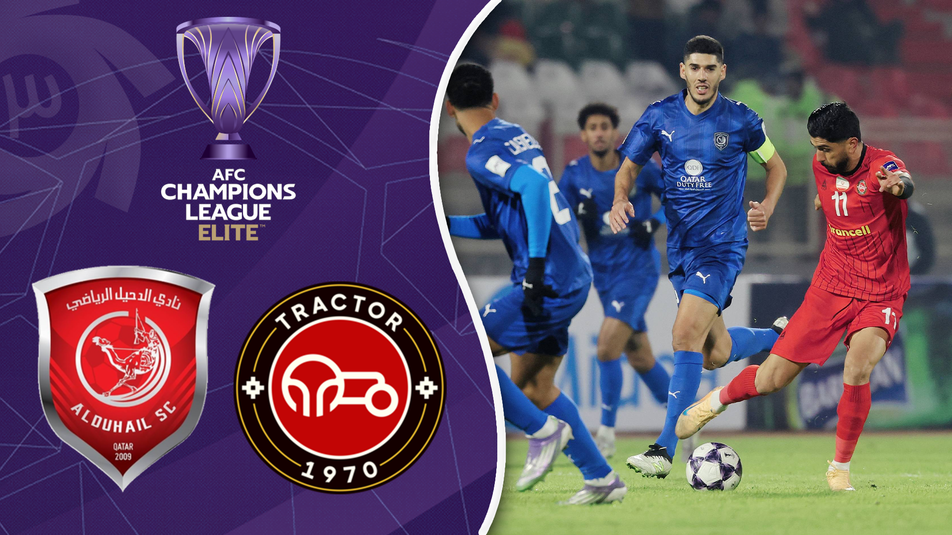 خلاصه بازی تراکتور 2 - الدحیل 1