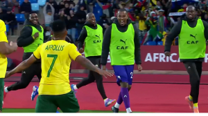 گل اول آفریقای جنوبی به آنگولا (اپولیس)