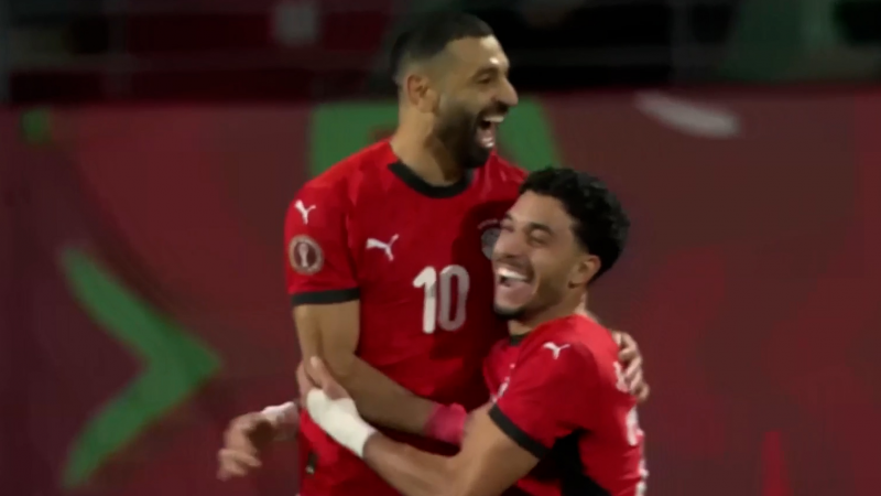 گل دوم مصر به زیمبابوه (محمد صلاح)