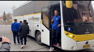 ورود کاروان آلومینیوم و ملوان به ورزشگاه