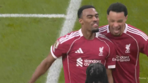 گل اول لیورپول به ولورهمپتون (گراونبرخ)