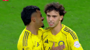 گل سوم النصر به الاخدود (ژوائو فلیکس)