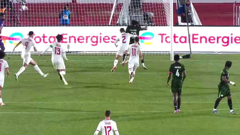 گل دوم تونس به نیجریه (عبدی)