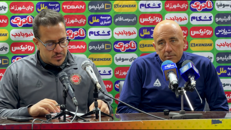 نشست خبری مربی تراکتور پس از بازی با ملوان