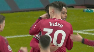 گل اول منچستریونایتد به ولورهمپتون (زیرکزی)