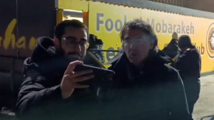 خروج ساپینتو از ورزشگاه نقش جهان اصفهان 