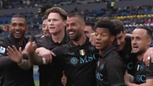 گل اول ناپولی به لاتزیو (اسپینازولا)