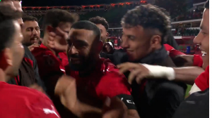 گل سوم مصر به بنین (محمد صلاح)